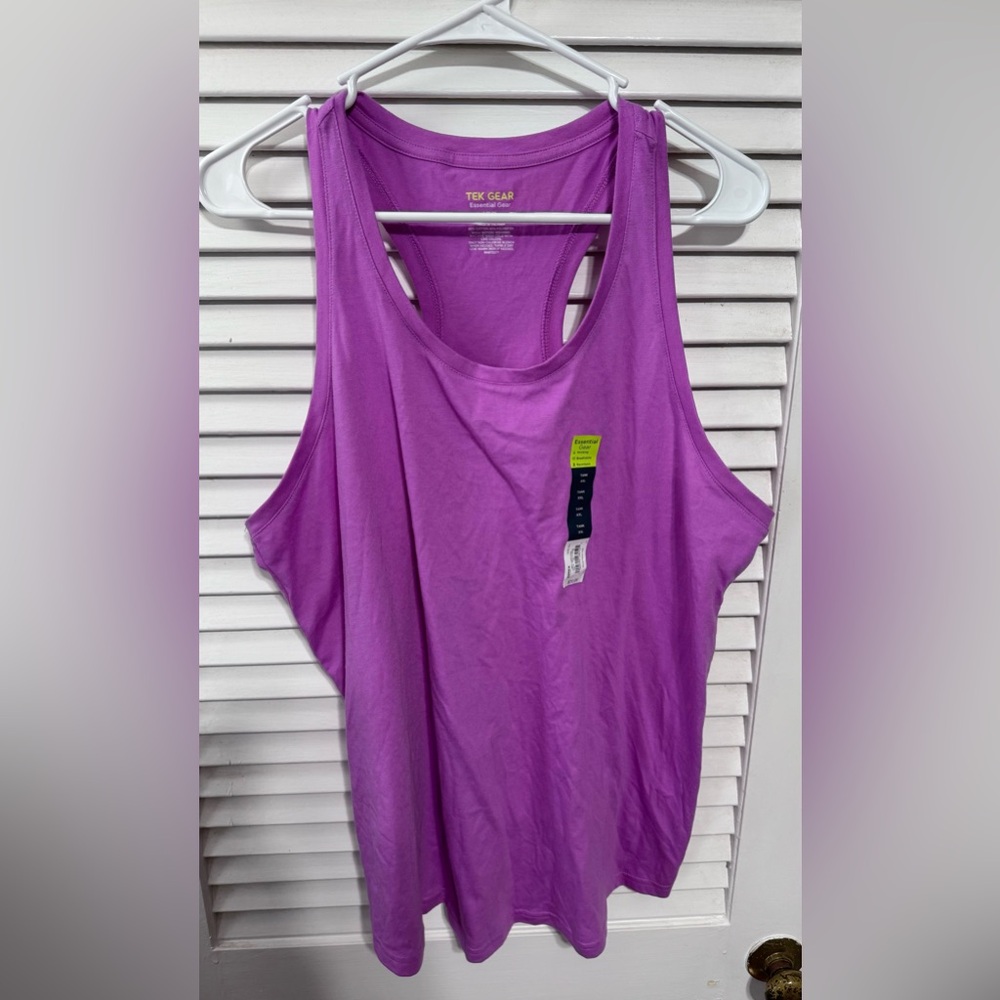 NWT XXL tek gear purple tank top
